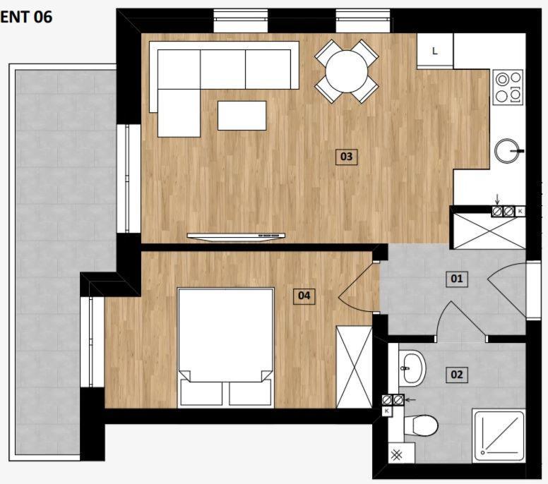 Apartament Baltic Residence Pobierowo Exteriör bild